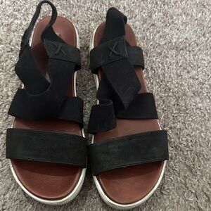 MIA Black Strappy Sandals
